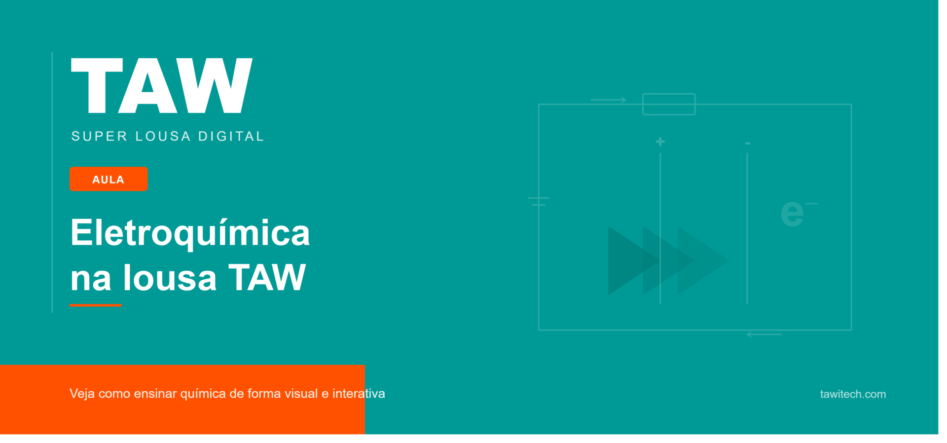 Aula de eletroquímica com a Super Lousa Digital TAW